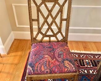 $1,600 - set of 8 Chippendale Chinoiserie Pagoda Dining Chairs - Paint me white or black!
