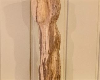 $24 - Wood sculpture #2. 18"H x 4"D