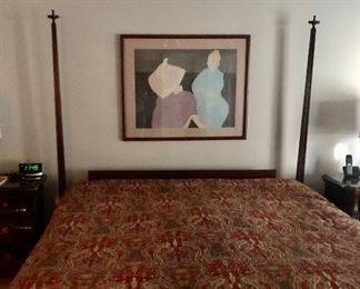$150 - King size two poster headboard. 81"H x 81" W