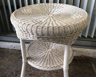 Plastic Wicker Patio Table