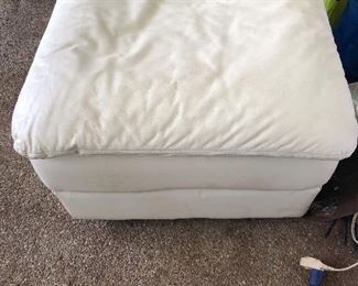 Leather Ottoman 