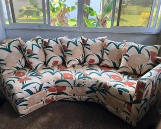Beautiful Florida Floral Patio Sofa