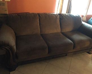 Beautiful Brown Sofa 
Matching Loveseat