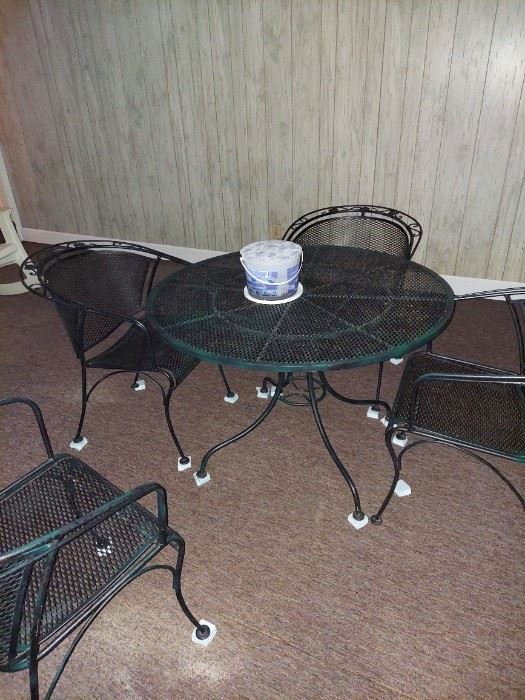 Nice wrought iron patio table