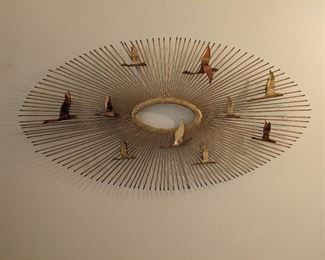 C. Jere mid-century modern brutalist metal art