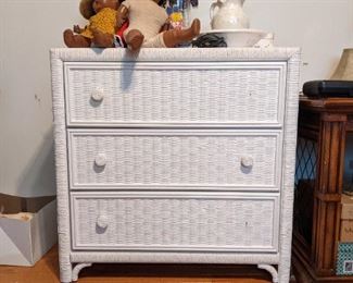 Nice set of wicker bedroom furniture