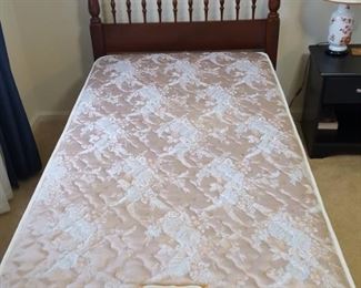 Twin Bed Headboard and Mattress and  Box Springs