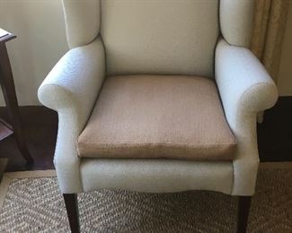 pair of wing chairs