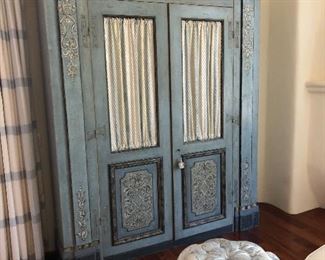 The most beautiful antique French painted cabinet I have ever seen