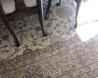 Rug in dining room