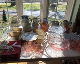 Assortment of Glassware & Pottery 