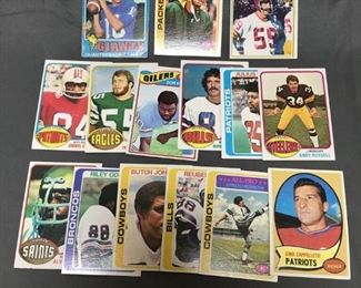 15 Card Lot of Vintage 1970s Football Trading Card from Huge Estate Collection