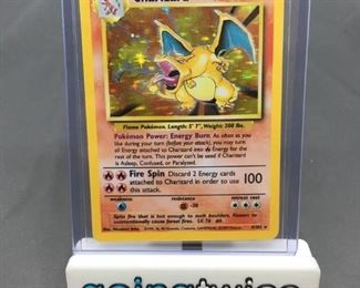 1999 Pokemon Base Set Unlimited 4 CHARIZARD Holofoil Rare Trading Card