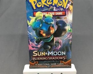 Factory Sealed Pokemon Sun Moon BURNING SHADOWS 10 Card Booster Pack