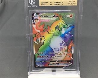BGS Graded 2020 Pokemon Champion's Path #74 CHARIZARD VMAX Secret Rare - PRISTINE 10