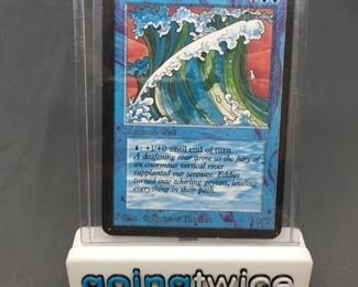 Vintage Magic the Gathering Alpha WALL OF WATER Trading Card from Awesome Collection