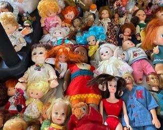 Dolls in back right bedroom