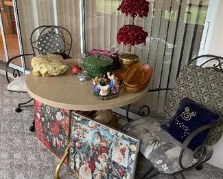 Framed antique Christmas Puzzles
