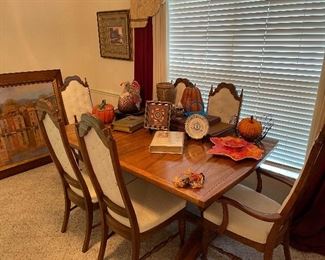 Dining Rooms tables and Chairs, padding, and leafs