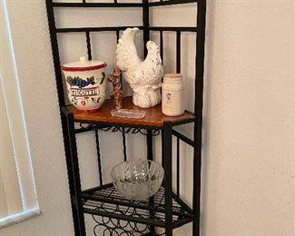 wrought iron corner shelf