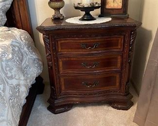 A.R.T. Furniture Old World Estate 3 Piece Bedroom Set: Queen Size Bed and Two Night Stands
