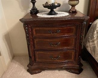 A.R.T. Furniture Old World Estate 3 Piece Bedroom Set: Queen Size Bed and Two Night Stands