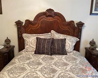A.R.T. Furniture Old World Estate 3 Piece Bedroom Set: Queen Size Bed and Two Night Stands