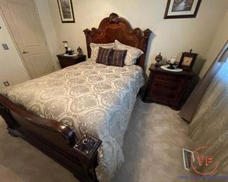 A.R.T. Furniture Old World Estate 3 Piece Bedroom Set: Queen Size Bed and Two Night Stands