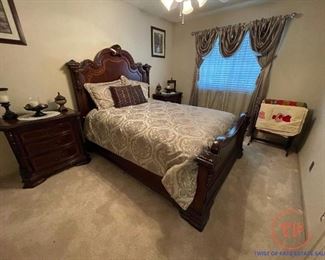 A.R.T. Furniture Old World Estate 3 Piece Bedroom Set: Queen Size Bed and Two Night Stands
