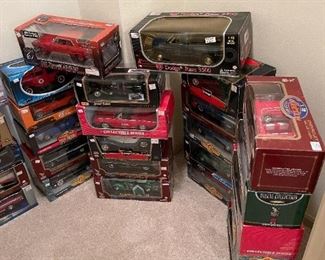 LARGE Collection of Die Cast Cars and Trucks in Original Boxes