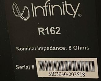 Infinity R162 Speakers