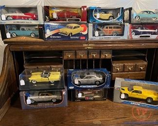 LARGE Collection of Die Cast Cars and Trucks in Original Boxes