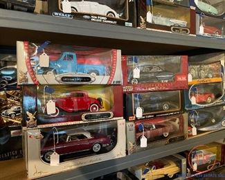 LARGE Collection of Die Cast Cars and Trucks in Original Boxes