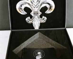 Waterford Fleur De Lys paperweight