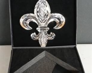 Waterford Fleur De Lys paperweight