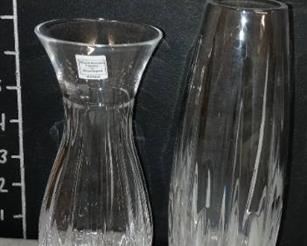 Miller Rogaska crystal vases