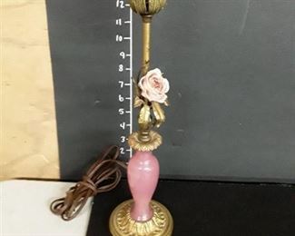 Pink and Gold Table Top Lamp