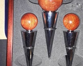 Brookstone. Liquor Bottle or Wine Bottle Stoppers