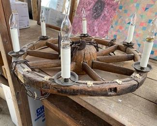 Wagon Wheel Chandelier