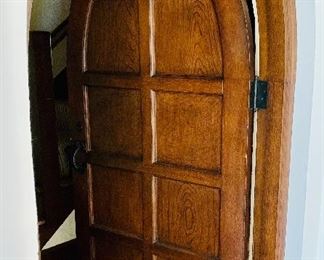$650 each - Vintage / Gothic wood door; two available. 81" H x 36" W x 1 3/4" D