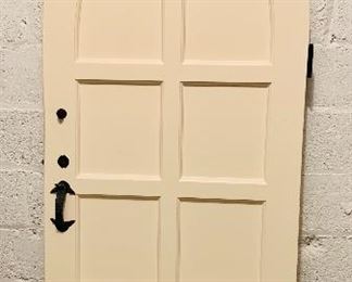 $650 - Vintage / Gothic wood door. 78 1/2" H x 31 1/2" W x 1 3/4" D. 