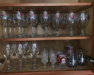 Cardinal wine glasses, goblets