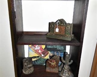 Cast Iron Bookends, Covered Wagon with horses, Childrens' Books