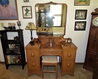 Dressing Table with Mirror & Bench (Part of "Acorn" bedroom suite)