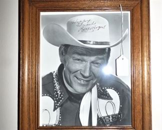 Autographed Roy Rogers Picture