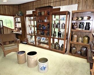 Southern Pottery Signed Collection Includes:  Cleater Meaders, Shelby West, B.S. Satler of Pike/Upson Co., J. D. Bishop,  Mark Merritt, Grace Nell Hewell, Bobby Ferguson, Crawford County,  Marie Rogers, & MORE !