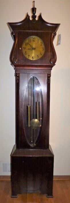Antique Mahogany Grandfather Clock in excellent working order
