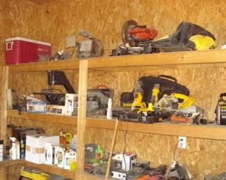 chop saw, coping saw, grinder