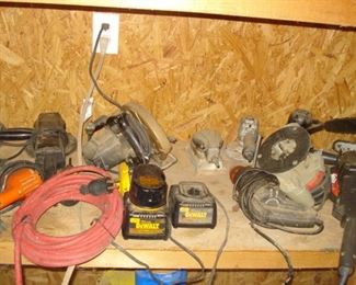 grinders , saws, drills