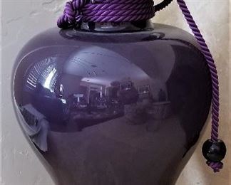 Large deep purple pottery